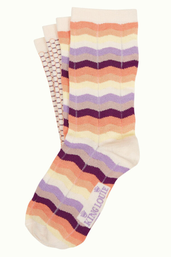 Socks 2-Pack Sunset - Wit