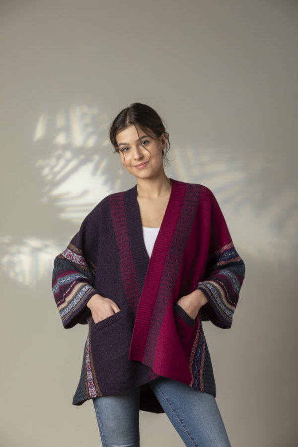 Montrose Blanket Coat - framboise - Afbeelding 3
