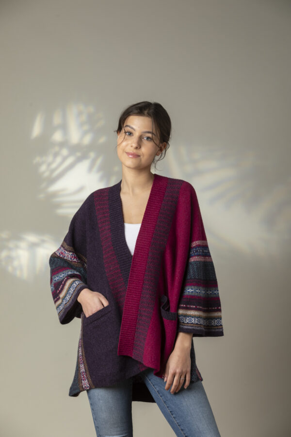 Montrose Blanket Coat - framboise - Afbeelding 4