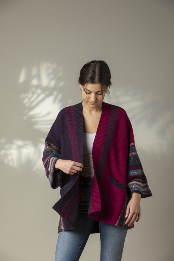 Montrose Blanket Coat - framboise - Afbeelding 5