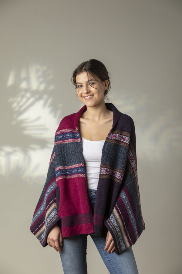 Montrose Blanket Coat - framboise - Afbeelding 6