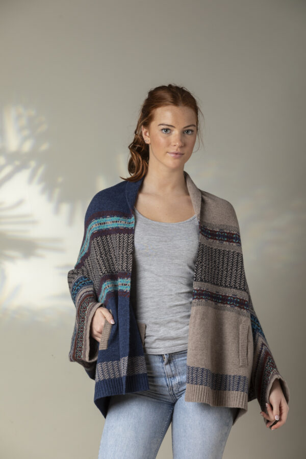 Montrose Blanket Coat - Navy - Afbeelding 3