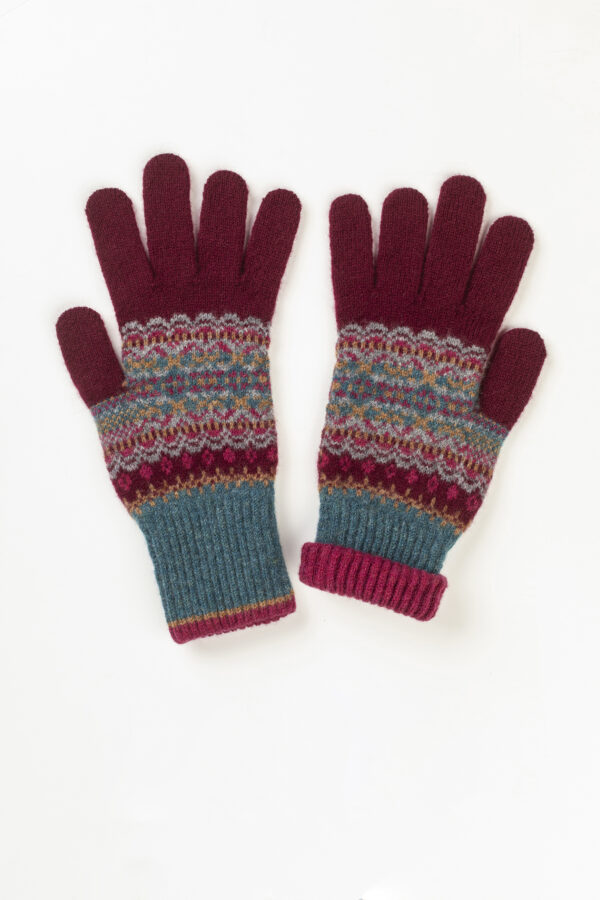 Alloa Glove - bordeaux rood