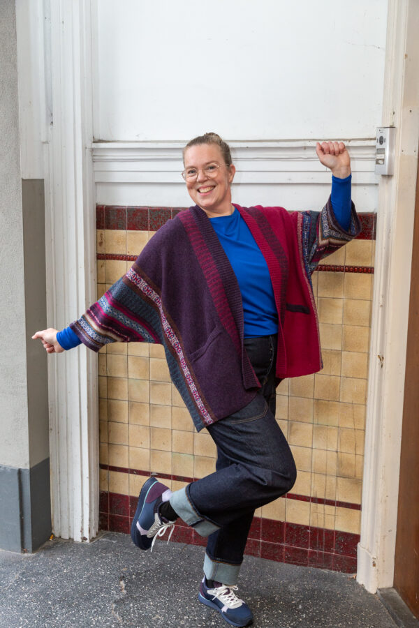 Montrose Blanket Coat - framboise - Afbeelding 2