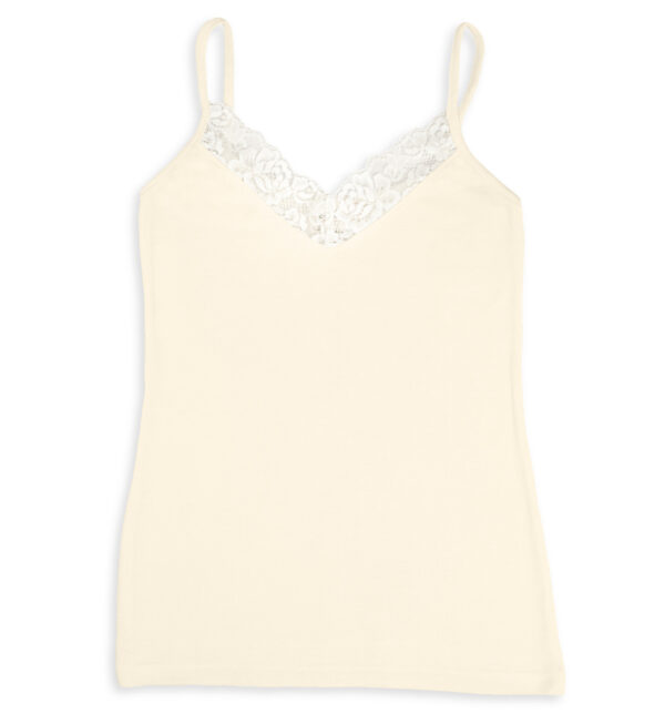 Ladies Tanktop Lace - Ecru