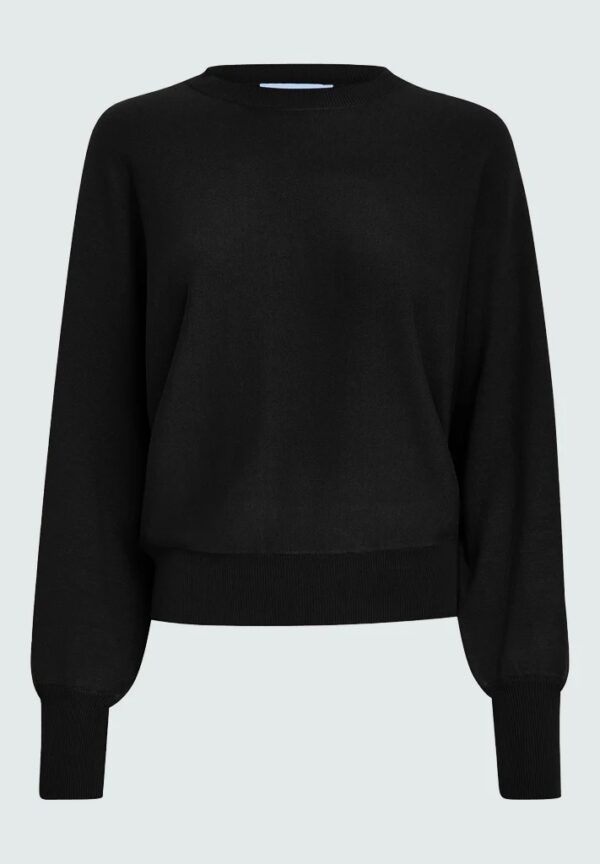 MSDana Bat Sleeve Knit Pullover - Zwart - Afbeelding 5