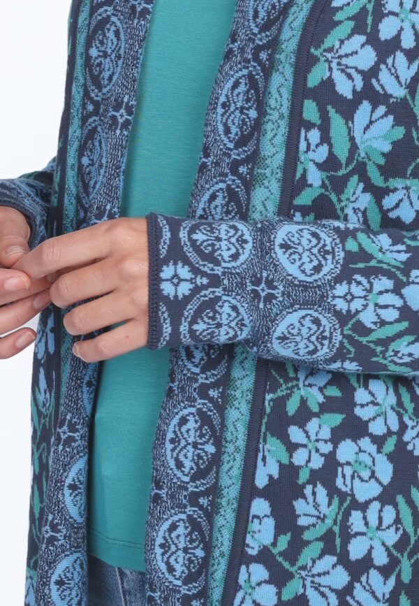 Dilara Flower Vest - Navy - Afbeelding 4