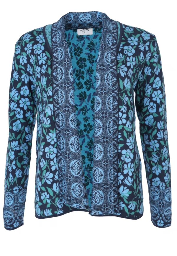 Dilara Flower Vest - Navy - Afbeelding 5