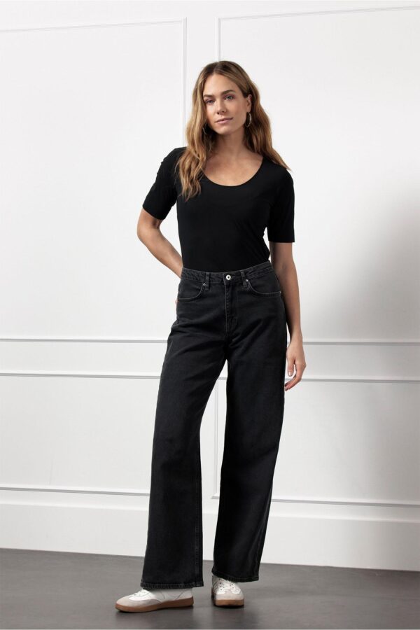 Sascha shirt - Zwart - Afbeelding 2