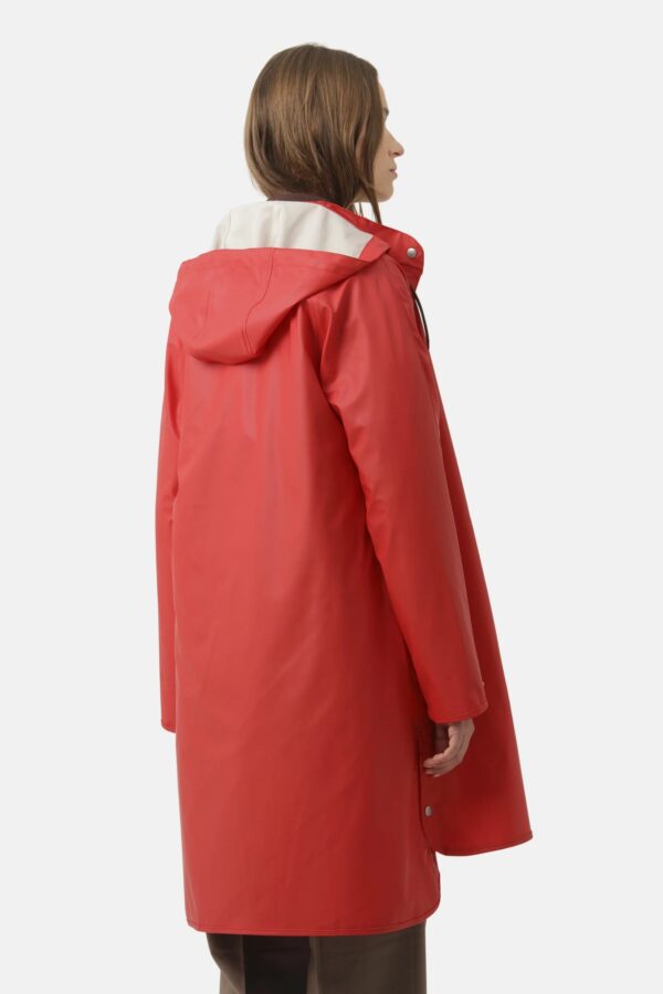 Long Raincoat - Donkerrood - Afbeelding 4