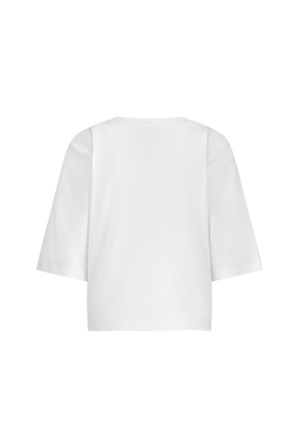 Fiore vneck t-shirt - Wit - Afbeelding 5