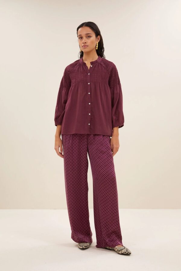 lilly blouse - Pecan Brown