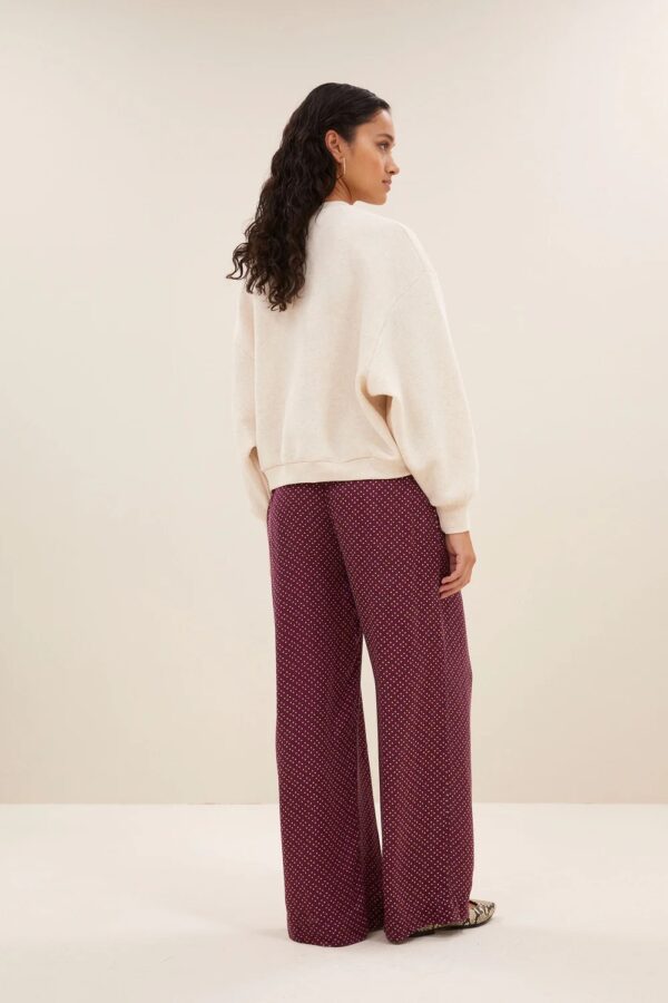 bibi patchwork sweater - Creme wit - Afbeelding 4