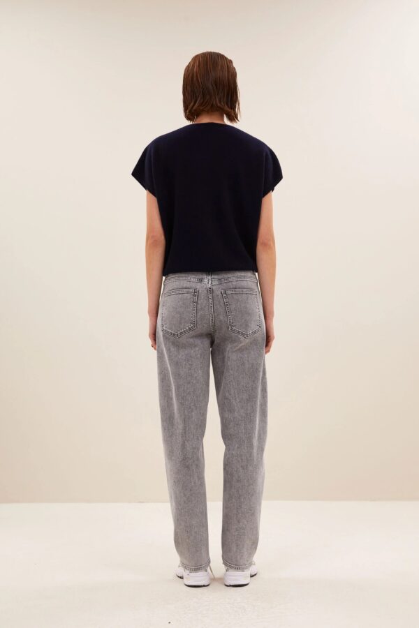 sil v-neck pullover - Donkerblauw - Afbeelding 4