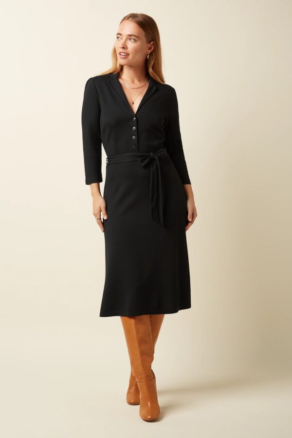 Lola Dress Milano Crepe - Zwart