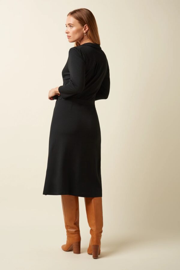 Lola Dress Milano Crepe - Zwart - Afbeelding 2