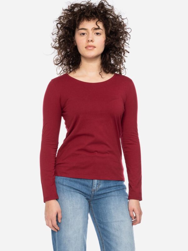 LS Deborah GOTS - bordeaux rood