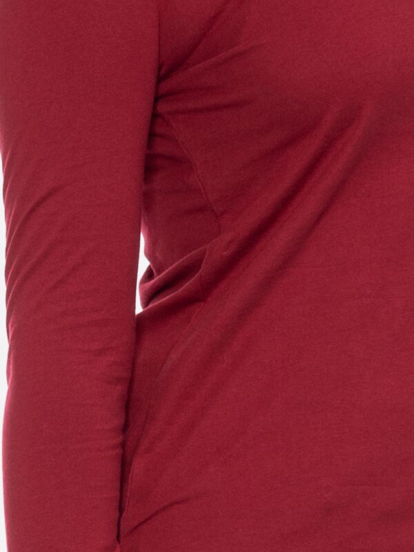 LS Deborah GOTS - bordeaux rood - Afbeelding 4