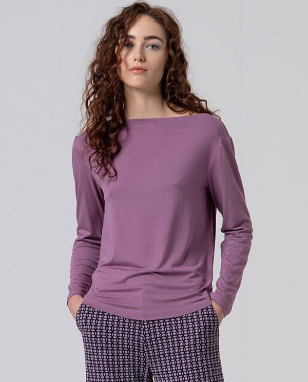 Loose T-shirt - plum