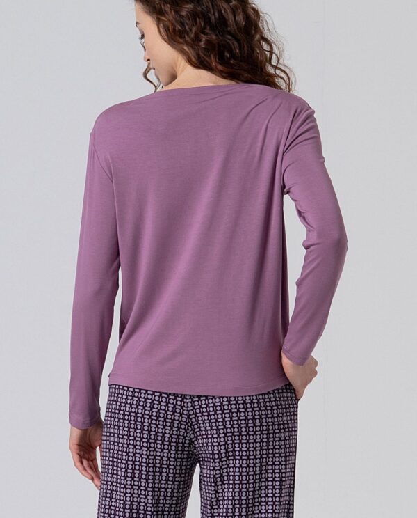 Loose T-shirt - plum - Afbeelding 2