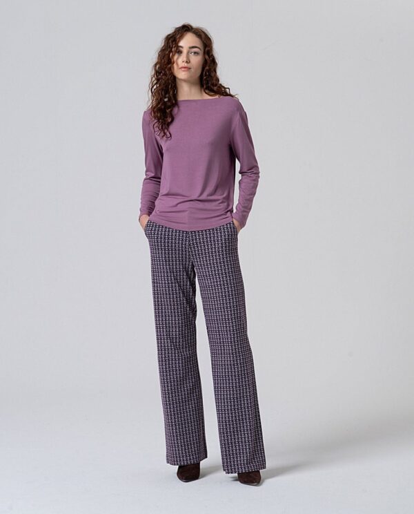 Loose T-shirt - plum - Afbeelding 3