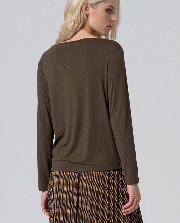 Loose T-shirt - Khaki green - Afbeelding 3