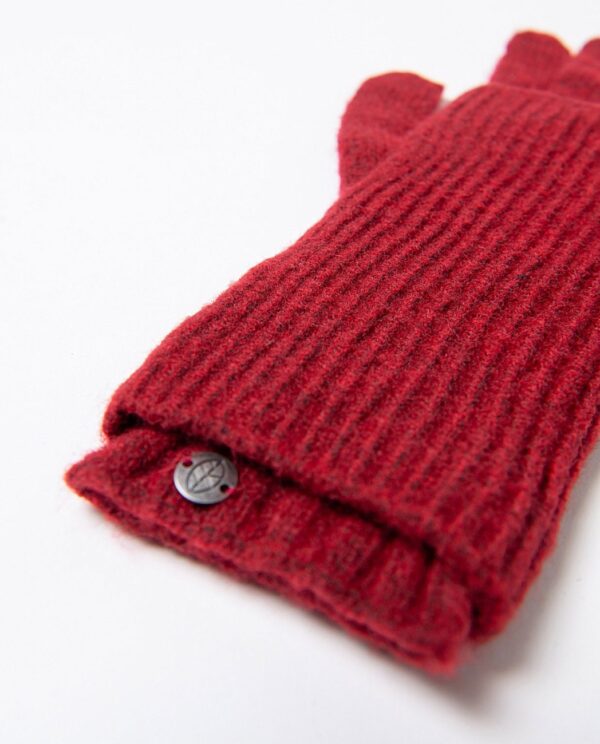 2-in-1 Detachable Gloves and Mittens - Maroon - Afbeelding 2