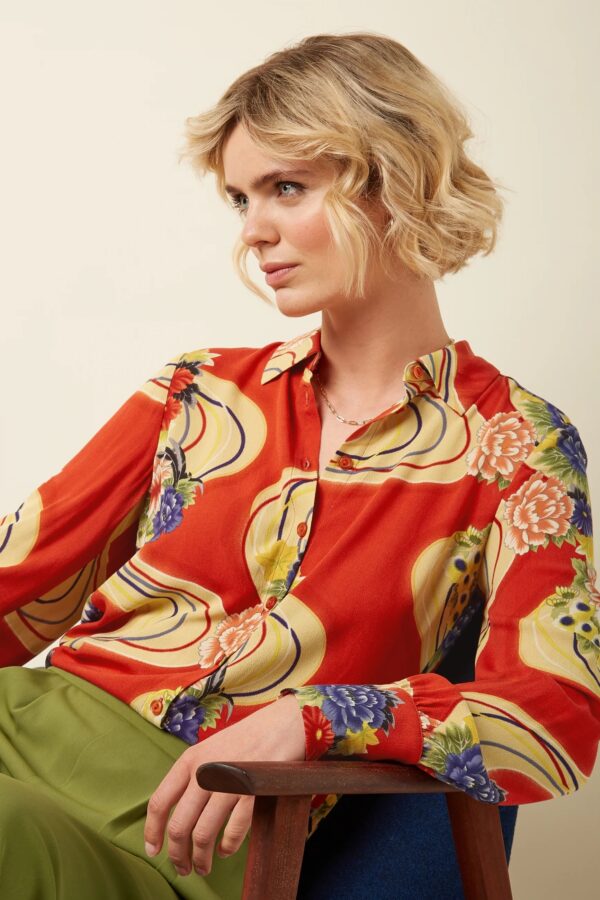 Winona Blouse Ember - Oranje