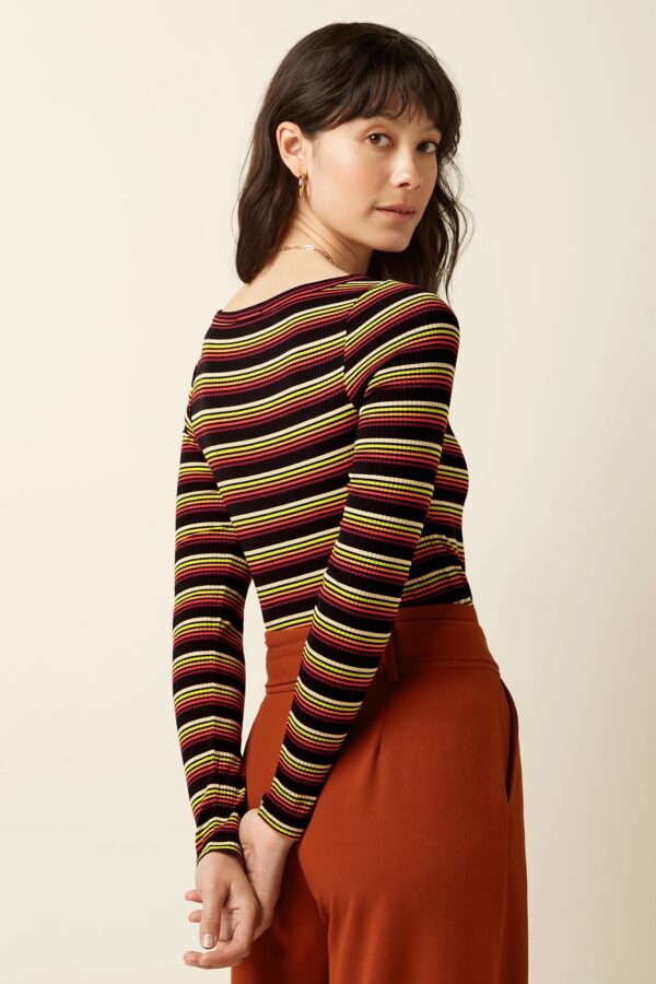 Lili Tee Frostine Stripe - Oranje - Afbeelding 3