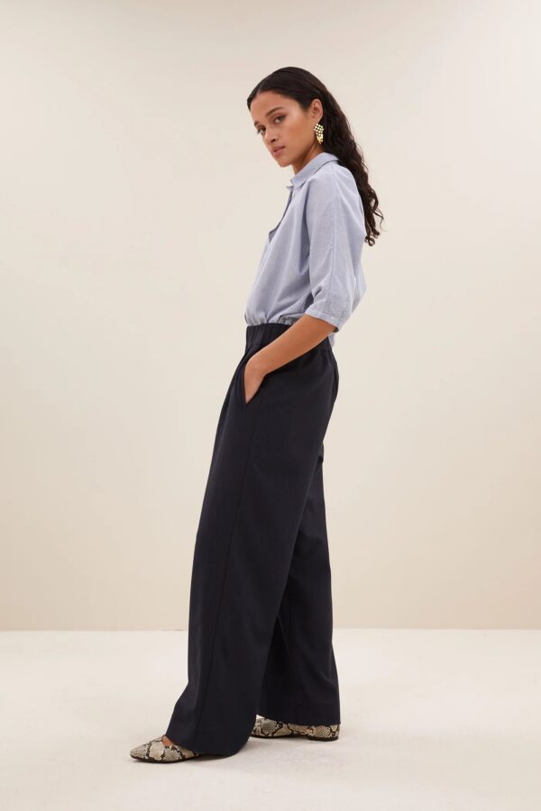 benji copper stripe pants - Bruin - Afbeelding 2