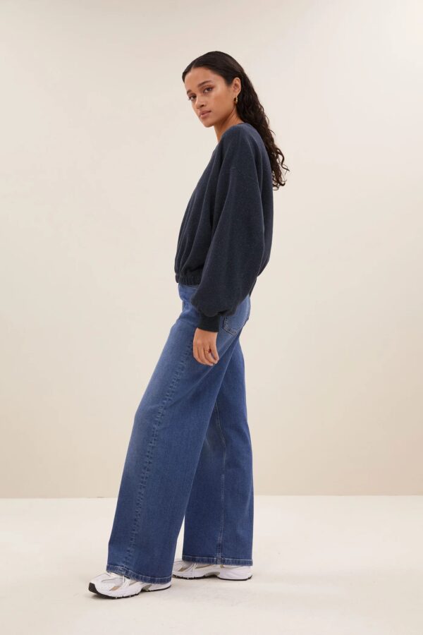 bodil sparkle sweater - Donkerblauw - Afbeelding 3