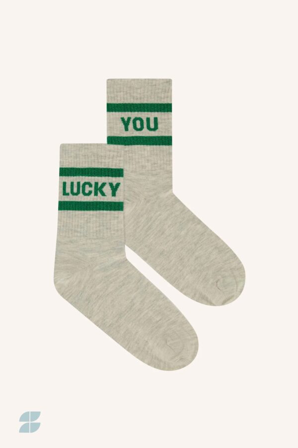 lucky sparkle socks - Groen