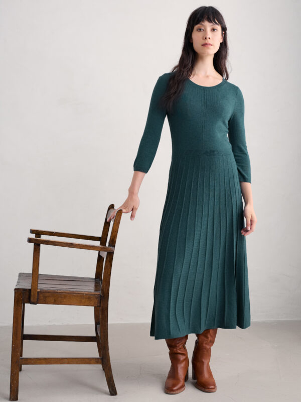 Folk Song Dress - petrol