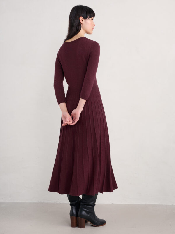 Folk Song Dress - bordeaux rood - Afbeelding 2