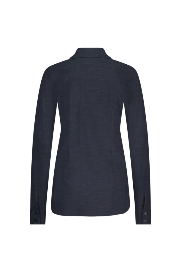 Poppy denim blouse - Dark Blue/Black - Afbeelding 6