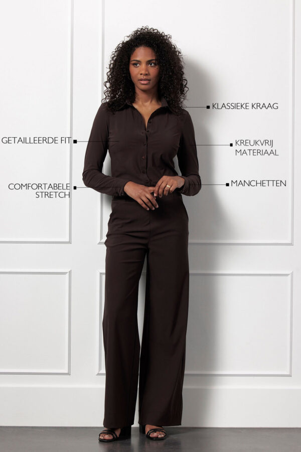 Poppy blouse - Espresso - Afbeelding 3