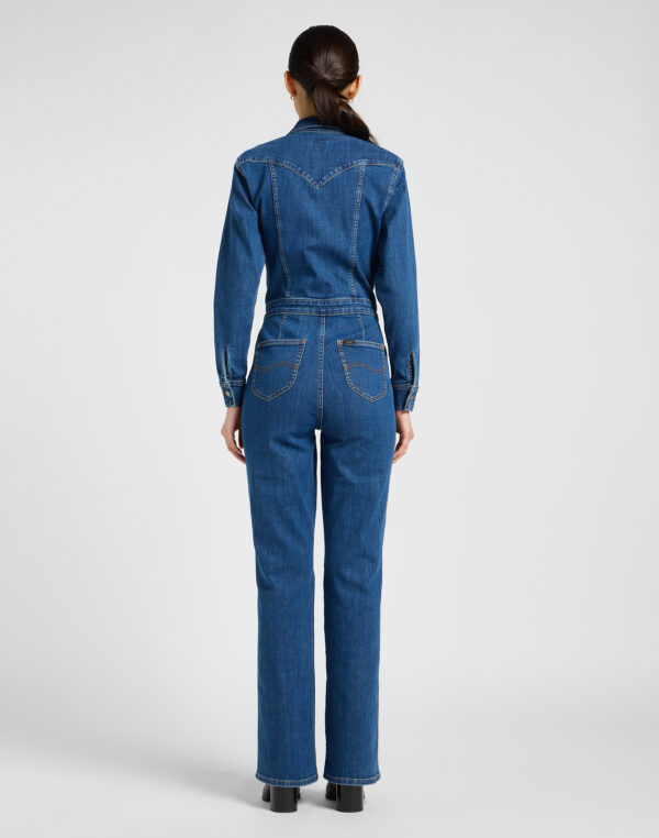 Western Jumpsuit - Denim - Afbeelding 2