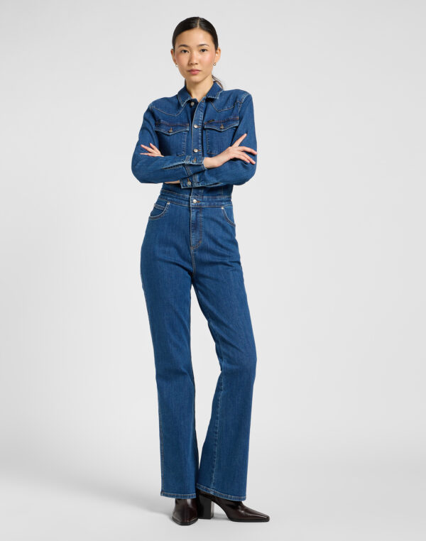 Western Jumpsuit - Denim - Afbeelding 3