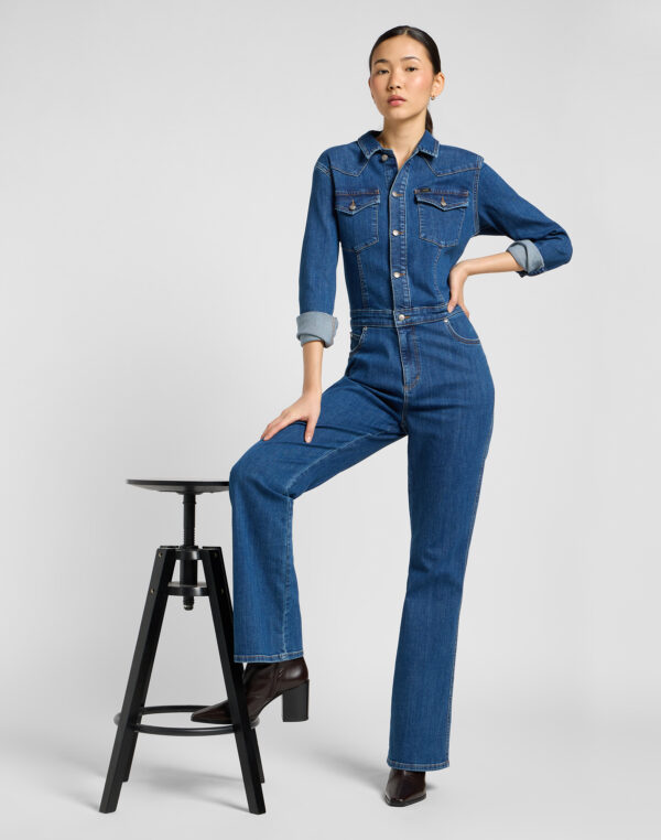 Western Jumpsuit - Denim - Afbeelding 5