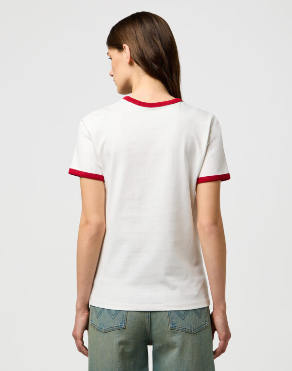 Ringer Tee - Wit - Afbeelding 2