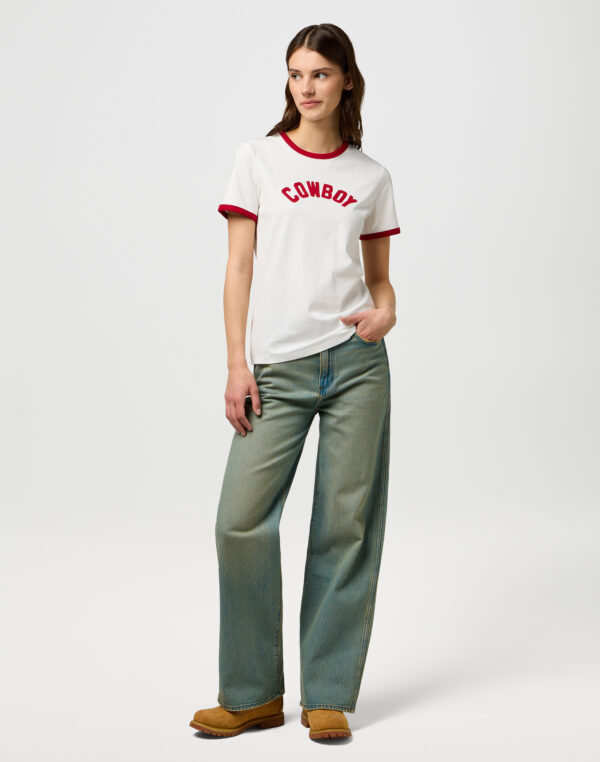 Ringer Tee - Wit - Afbeelding 3