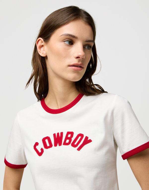 Ringer Tee - Wit - Afbeelding 4