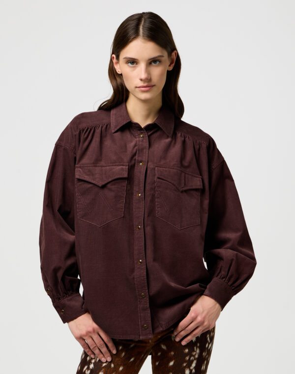 Femme Yoke Western - Mahagony - Afbeelding 6