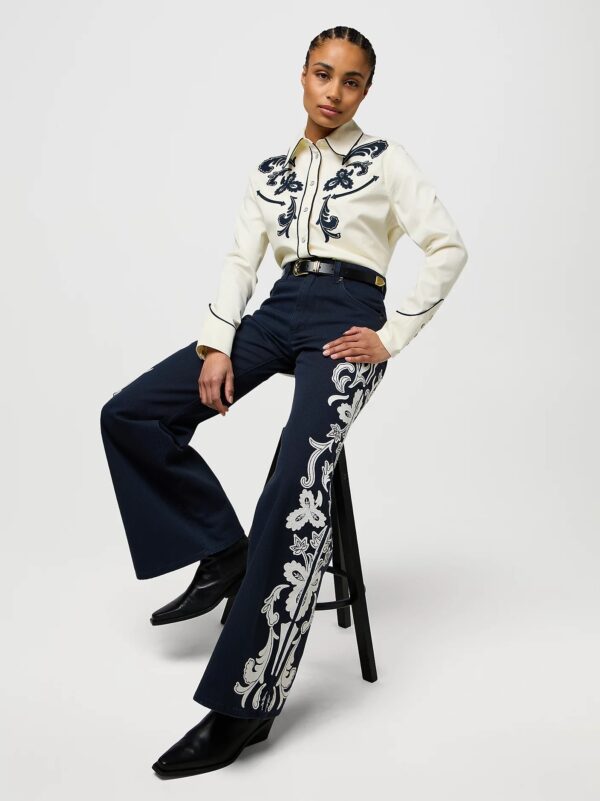 Applique Shirt - Creme wit - Afbeelding 6