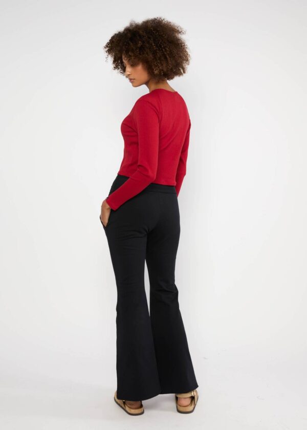 Easy Flared Cozy Broek - Bloemen print multi - Afbeelding 4