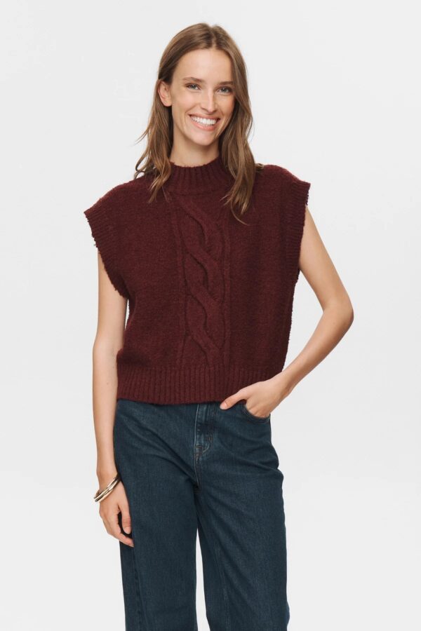 NUCALY VEST - Wijnrood