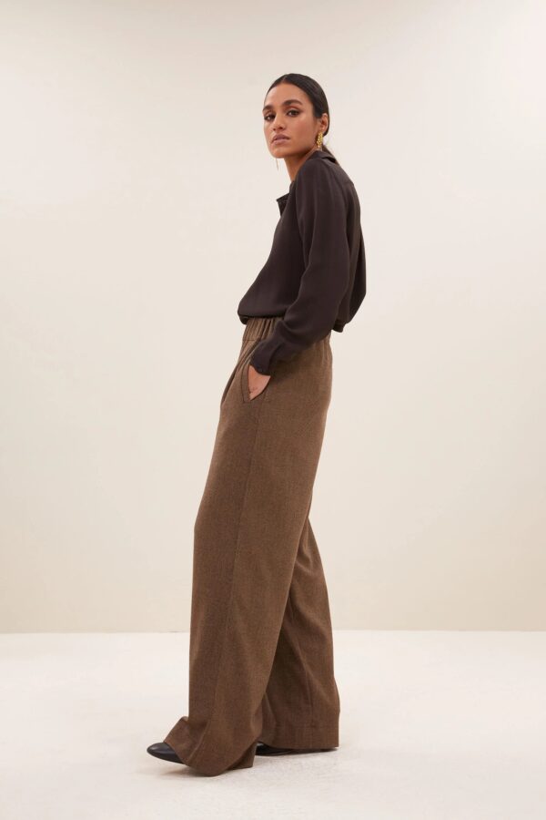 benji tweed pants - Latte - Afbeelding 2