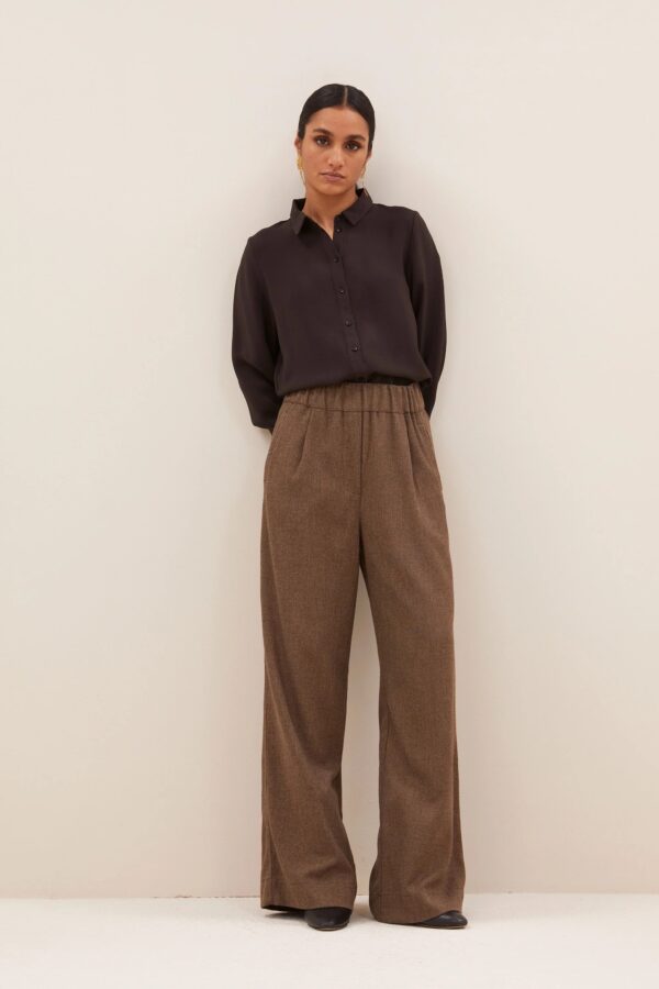 benji tweed pants - Latte - Afbeelding 4