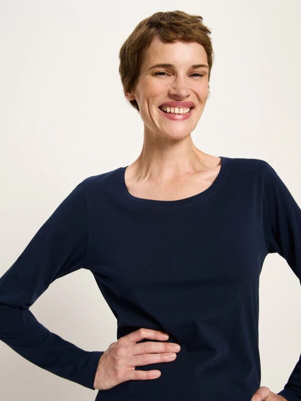Langarmshirt Gots - Donkerblauw - Afbeelding 3