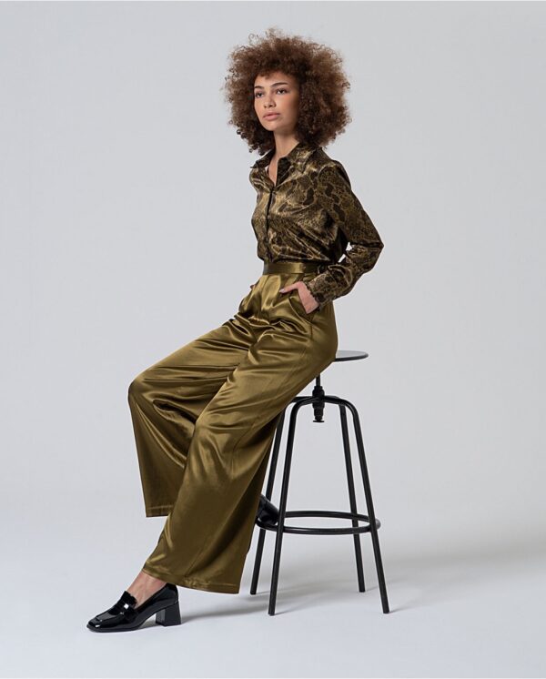 Wide Pants - Groen - Afbeelding 3